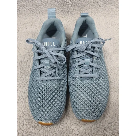 Nobull Project Knit Runner Diamond Mesh Blue Gum Running Shoes Women 8.5 Men 7 - Picture 2 of 14